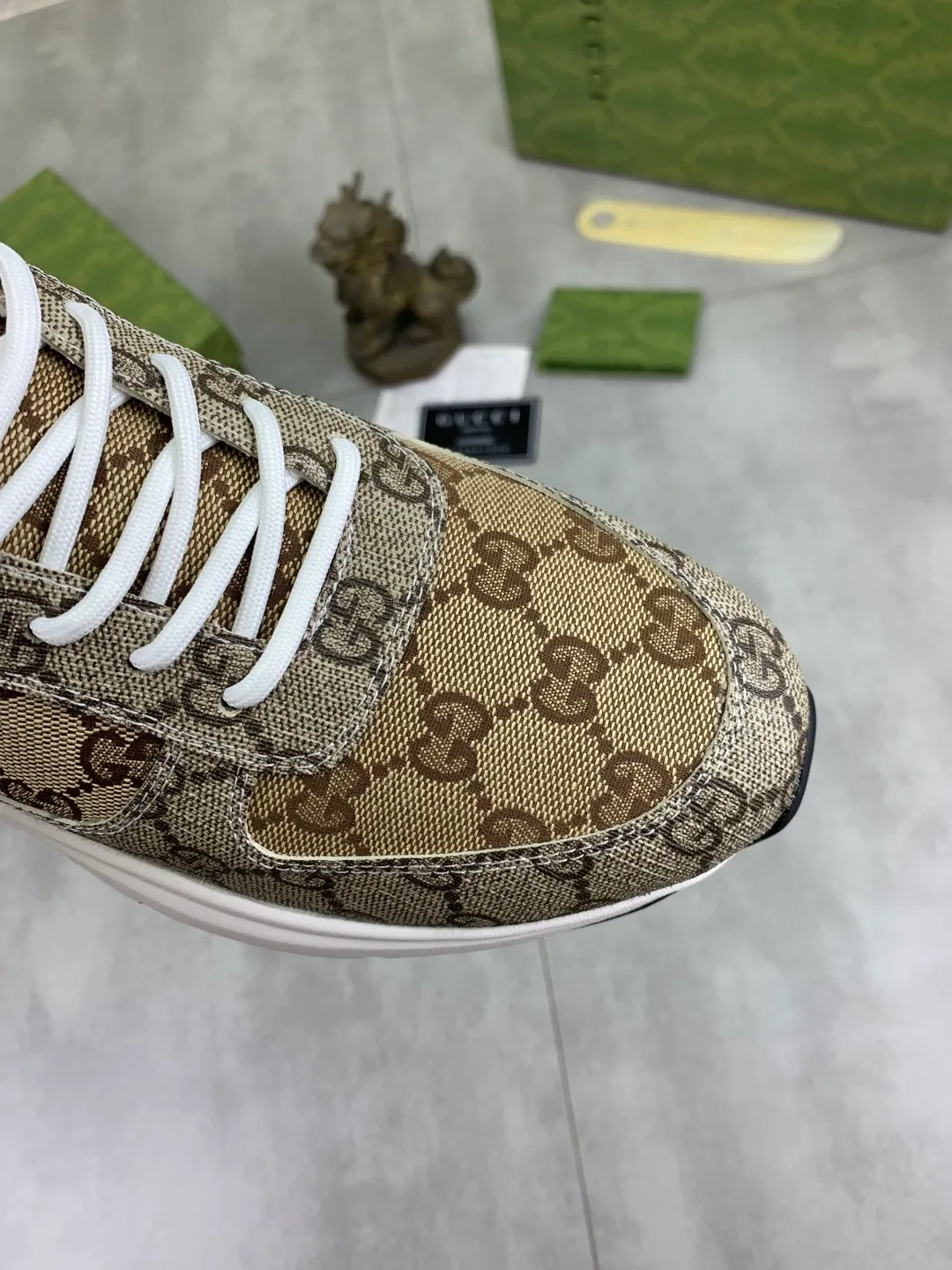 Men's men's shoes 💰P460💰[New model] (GUCCI) official website's latest 🎁🎁casual and fashionable men's shoes👟, hot style 💥 style is simple and elegant, exclusive for trendy men. Unique official website's latest brand double G element Elements 👑 Original Gucci decoration, fashionable and generous, fabric original calfskin ✅ fully imported first-layer pigskin lining, official website designated wear-resistant, lightweight original rubber casual outsole, classic model taken in real life 🎬38-44 (45 customized) 2️⃣ colors available
